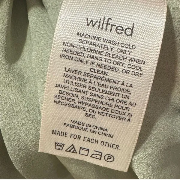 Aritzia Wilfred Catamaran Mini Dress Smocked Gray Medium‎ - Image 7