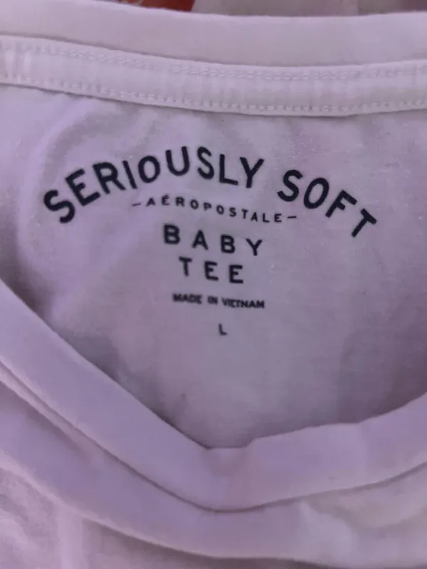 Aeropostale White  Seriously Soft Tee - Image 2