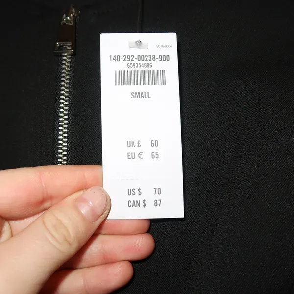 Abercrombie & Fitch‎ Zip Up Tailored Vest Black Small Minimalist Work Office - Image 2