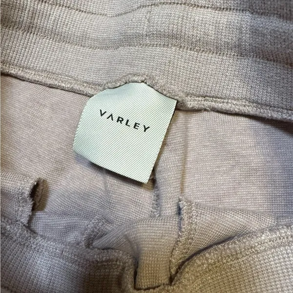 👖 Varley Track Pants Women’s M Gray Pink Side Stripe Drawstring Lounge Joggers 👖 - Image 3