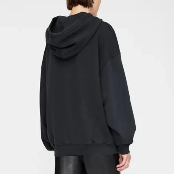 Anine Bing Harvey Serif Sweatshirt in Black - NWT - Image 3
