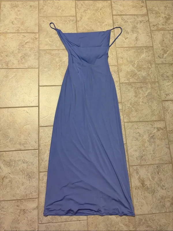 Meshki Periwinkle Maxi Slip Dress - Image 2