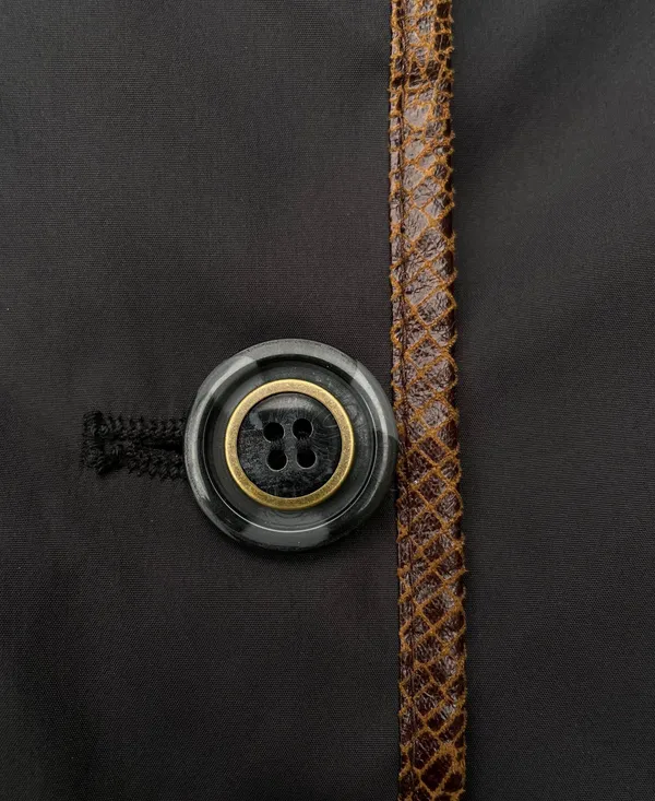 Vintage  Black Formal Pea Coat Rain Jacket - Image 5