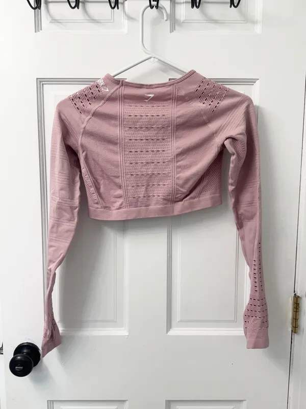 Gymshark Glow Pink Seamless Crop Top S - Image 7