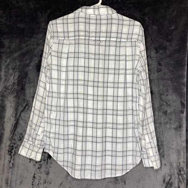 TNA Plaid Cotton‎ Shirt White Size XS - Image 6