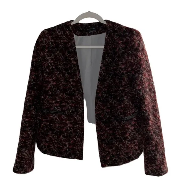 Ann Taylor Tweed Wool Blend Open Front
Blazer(Size Medium) - Image 3