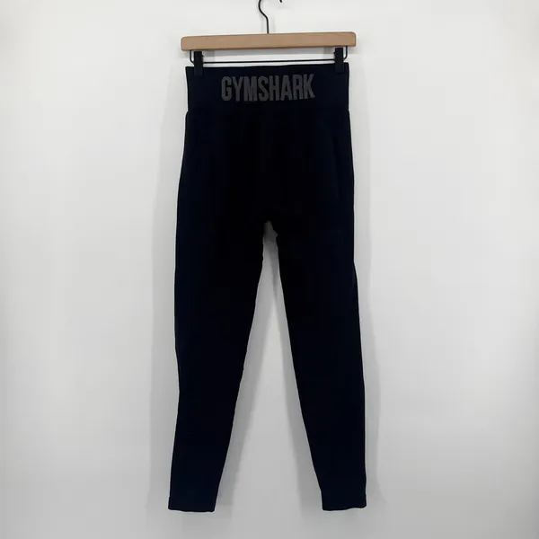 Gymshark‎ Flex Leggings Womens Small Black High Waisted Seamless Activewear - Image 7