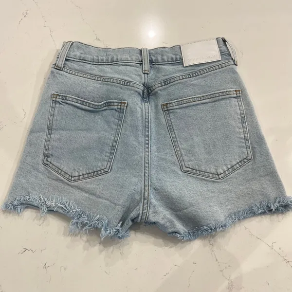 Aritzia Denim Forum The '50s Arlo Hi-Rise Denim Shorts Size‎ 27 - Image 4