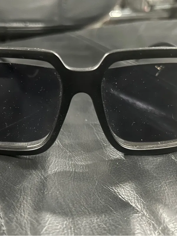 Oversized Square Sunglasses in Black - Image 5