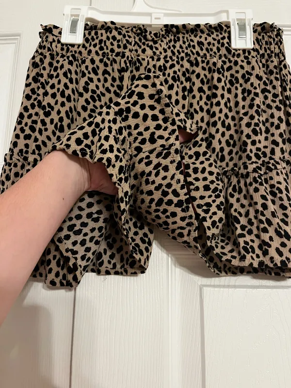 Vanilla Star Jeans Leopard Print Skort - Image 6