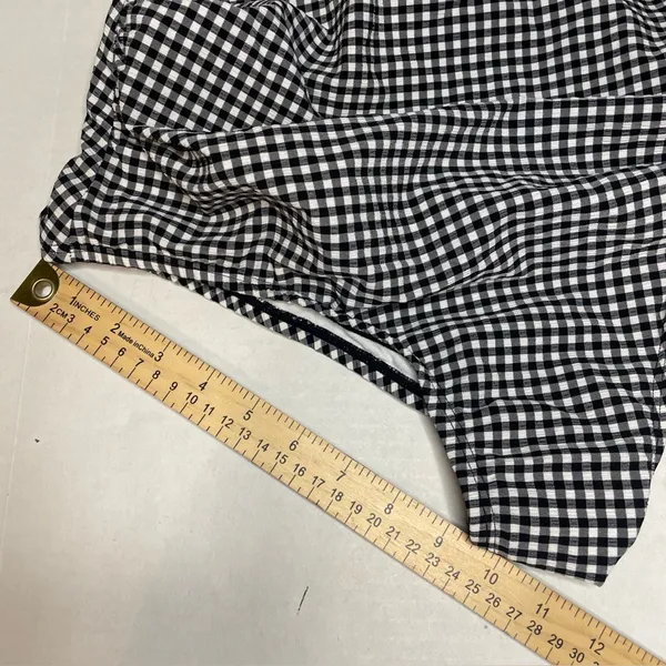 Kona Sol One Piece Swimsuit Womens Large 12/14 Black Gingham Check High Coverage - Image 9