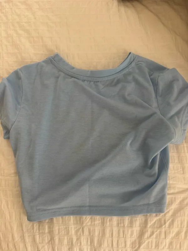 Dump him baby tee Blue - Image 2