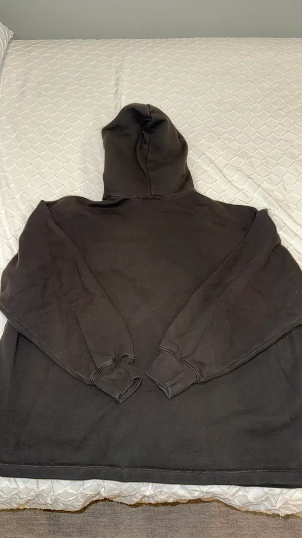Essentials Fear of God Hoodie Black Small - Image 3