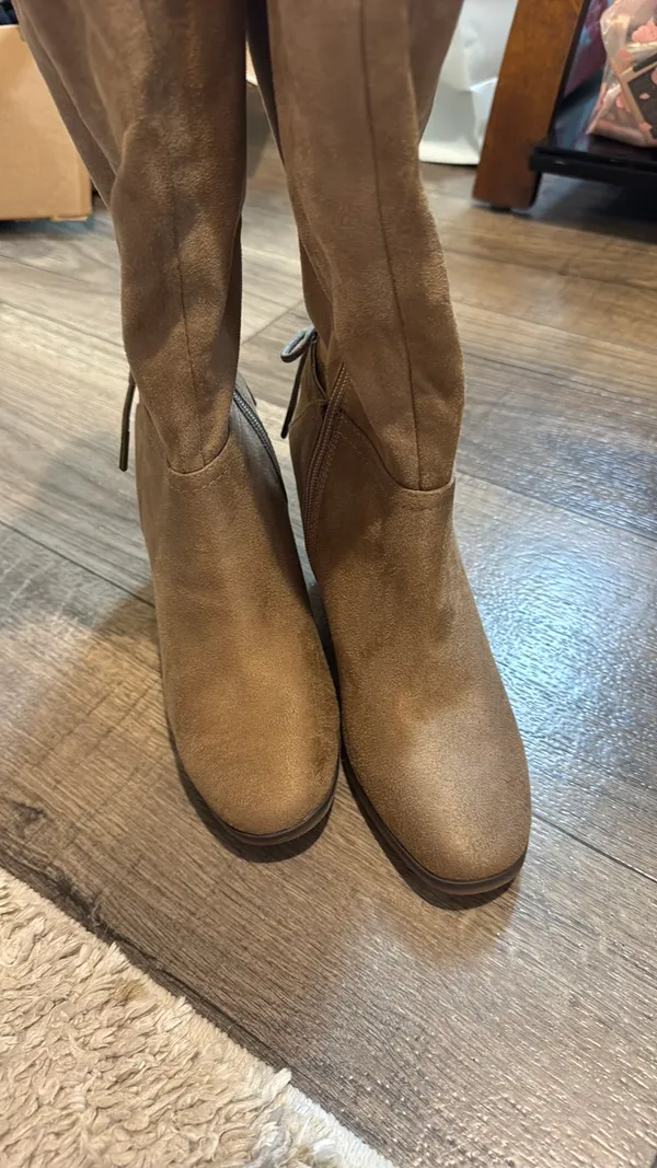 Knee high suede boots Brown Size 7 - Image 2