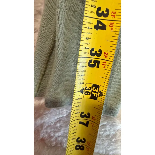 SKIMS Cotton Rib Leggings Sage Green Ribbed Thermal Base Layer Size M 4495 - Image 5