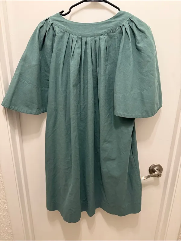 Tuckernuck Pomander Place Green Flutter Sleeve Dress - Image 5