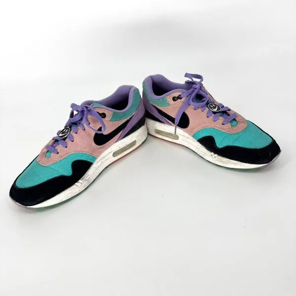 Nike Air Max 1 Have a Nike Day Space Purple‎ Black Bleached Coral Size 9 - Image 3