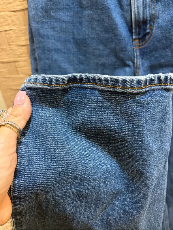 Abercrombie & Fitch Mid Wash Ankle Straight Leg Jeans Ultra High Rise 30” Tall - Image 4