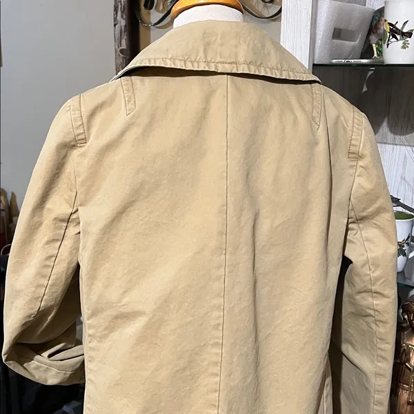 Banana Republic Women's Beige Pea Coat size L - Image 4