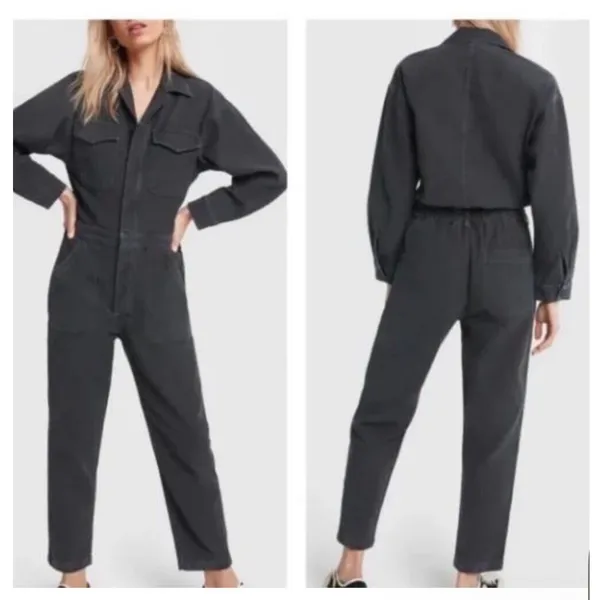 CITIZENS OF HUMANITY Surplus Black Wash Denim Jumpsuit Size XS‎ - Image 2
