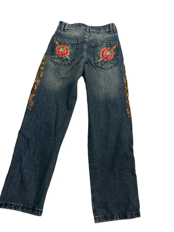 Ninth Hall Idle Cougar Snake Denim Jeans Blue Size 0 - Image 2