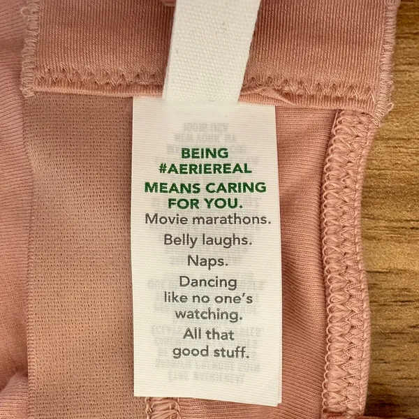 NWT AERIE Sz M Square Neck Strappy Lace Up Unlined Adjustable Bra Ballerina Pink - Image 6