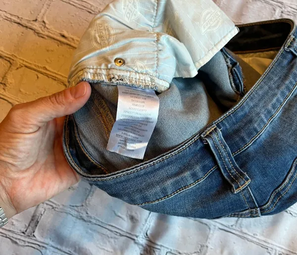 Dickies 11/31 Womens Denim Cut Offs Jean Shorts - Image 3