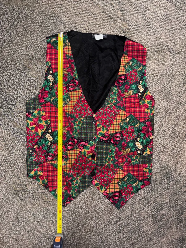 Vintage Saddle River Sportswear Sz L/XL - Christmas/Holiday Vest - EUC 80’s 90’s - Image 2