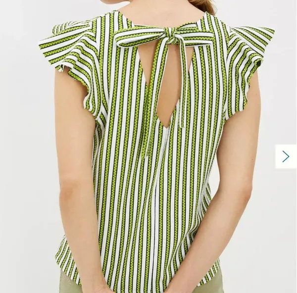 Anthropologie Eva Franco Ruffled Jacquard Top - Image 7