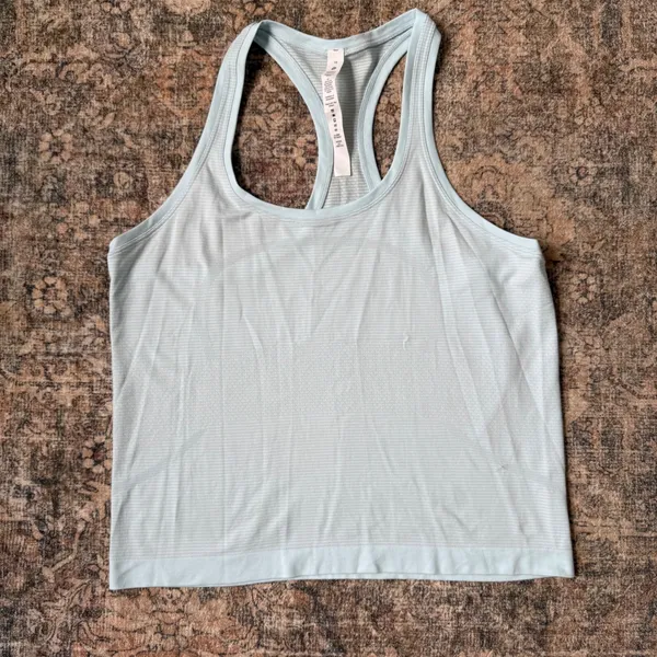 Lululemon Swiftly Tech Racerback Tank Top 2.0 Sheer Blue Size 10 - Image 3