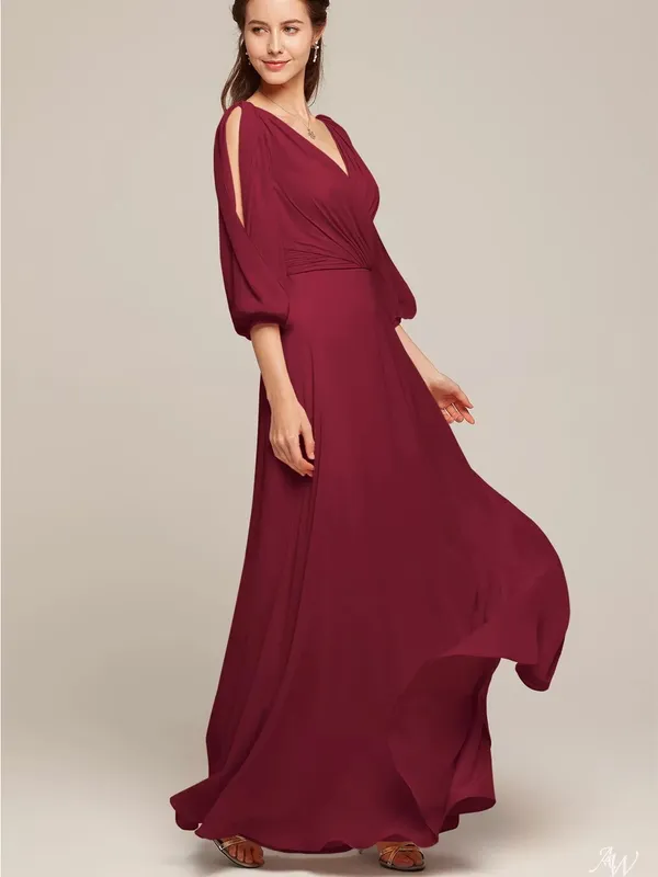 NWT AW Bridal Polly Bridesmaid Maxi Dress Jester Red Size 14 - Image 2