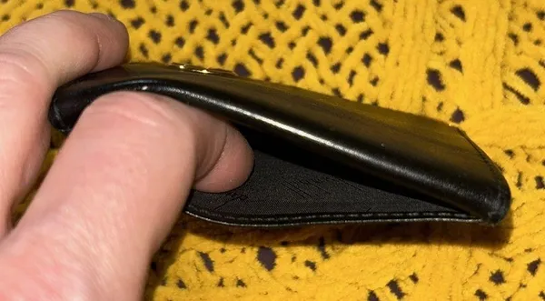 Dunhill Vintage Black Oxford Leather Coin Purse - Image 9