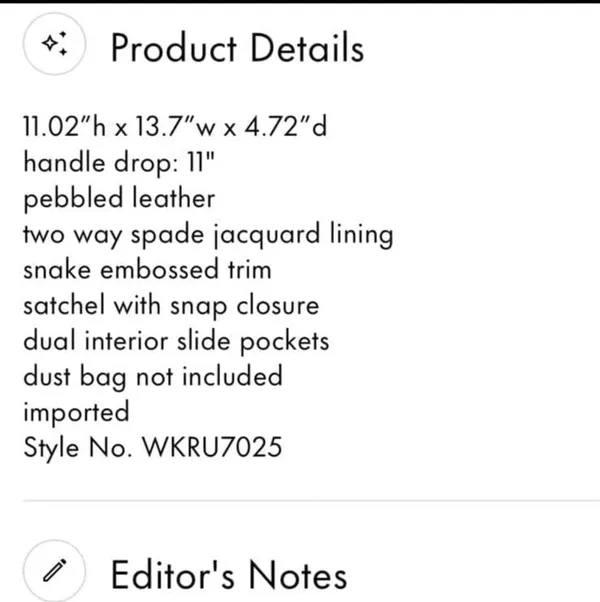 Kate Spade RARE  Jackson Purse - Image 11