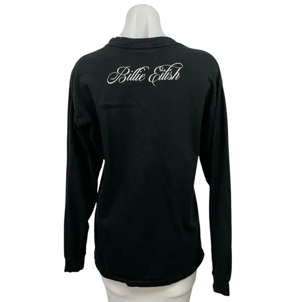 Billie Eilish Happier Than Ever Black Tour Concert Music Crewneck Sweatshirt S - Image 3