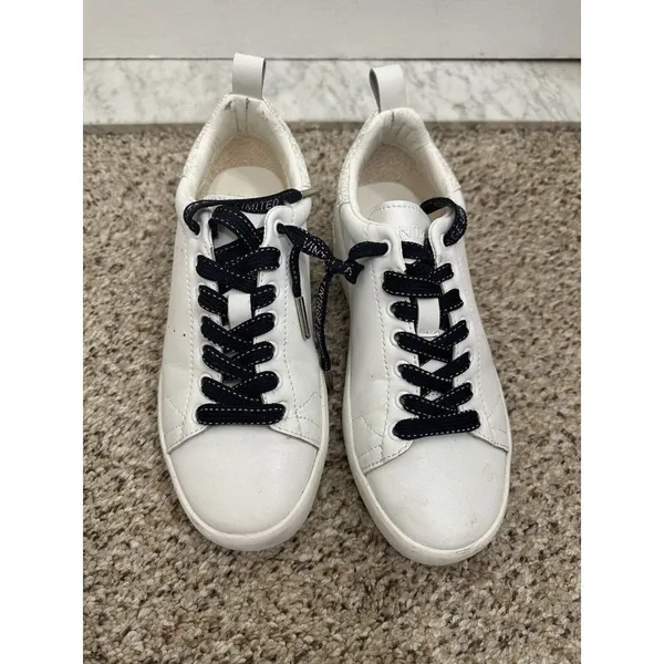 Vintage Havana Grant Silver Glitter White Leather Sneakers 6 - Image 2