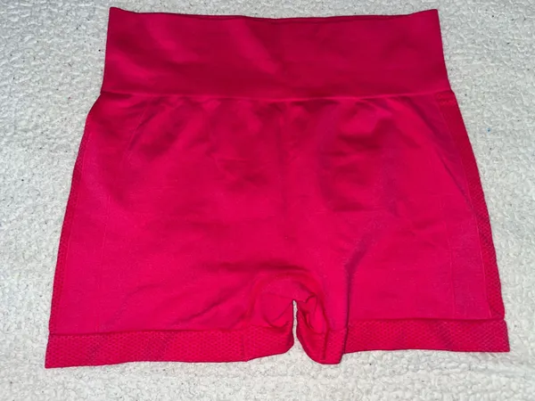 SheIn Hot Pink Biker Shorts - Image 9