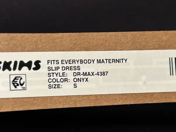 Skims Fits Everybody Maternity Long Slip Dress onyx New with tags Authentic - Image 4