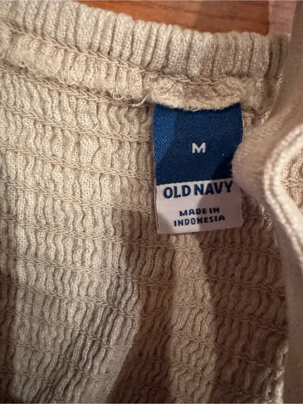 Old Navy Wide Leg Linen‑Blend Jumpsuit – Size M Like New - Image 4