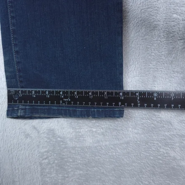 Seven7 Jeans Women 12‎ Blue Dark Wash Embellished Waistband Stretch Bootcut Y2K - Image 12