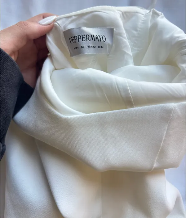 Peppermayo Mini Dress White - Image 6