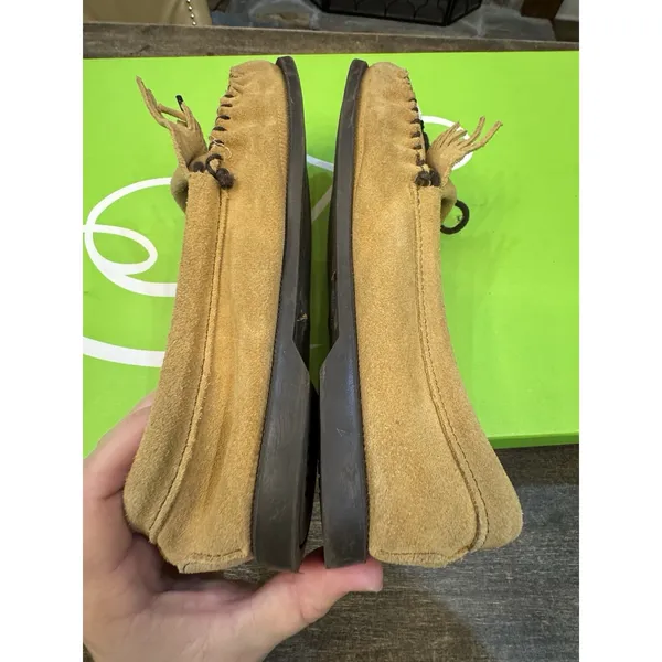 Minnetonka Beaded Thunderbird Suede Moccasins‎ Native Flats Womens Size 6.5 - Image 5