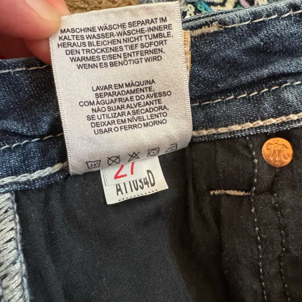 Miss Me Dark Blue Denim Shorts size 27 - Image 8