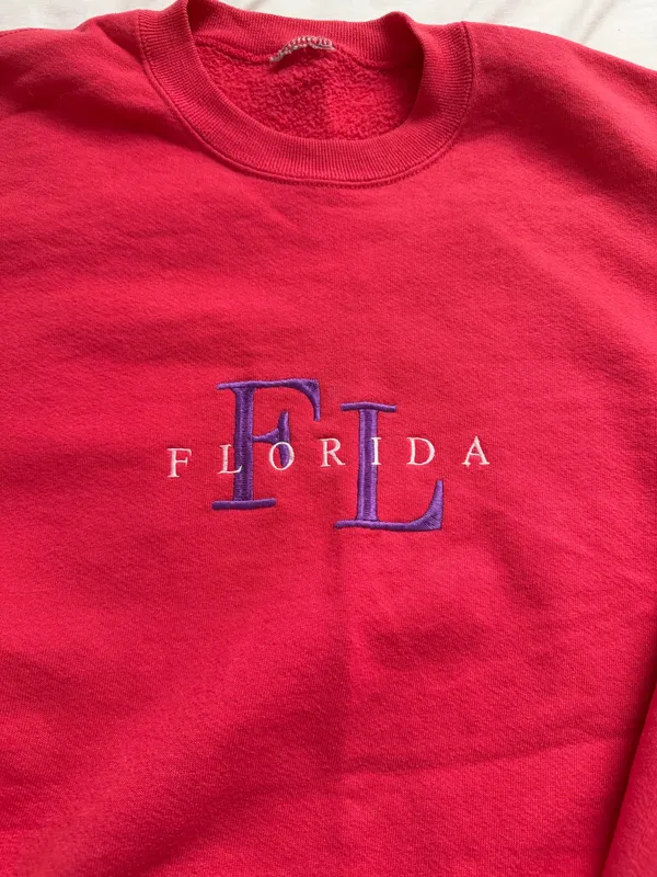 Vintage Flordia Crewneck Red Size L - Image 2