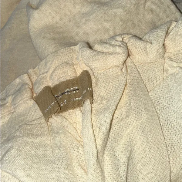 NWOT Free People X Free -Est Demi Wide Leg Linen Blend Pants In Tea Cookie S - Image 9