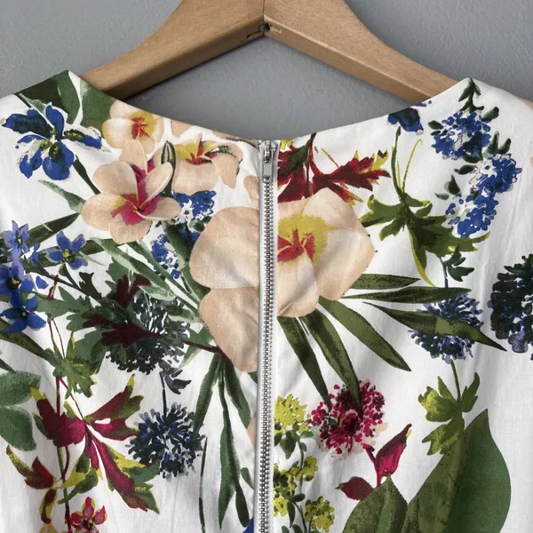 Danny & Nicole Dress Size 6 Floral Sleeveless Midi Romantic Summer Garden Party - Image 9