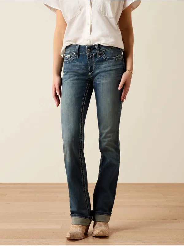 Ariat R.E.A.L. Straight Leg Jean size 29R western rodeo - Image 3