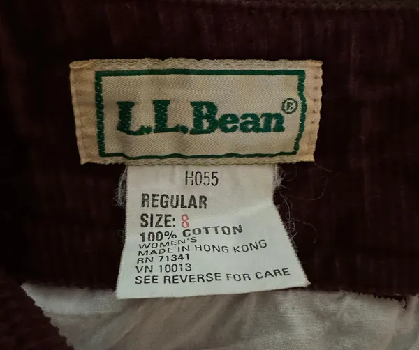 Vintage L.L. Bean Corduroy Straight Leg Trouser - Image 7