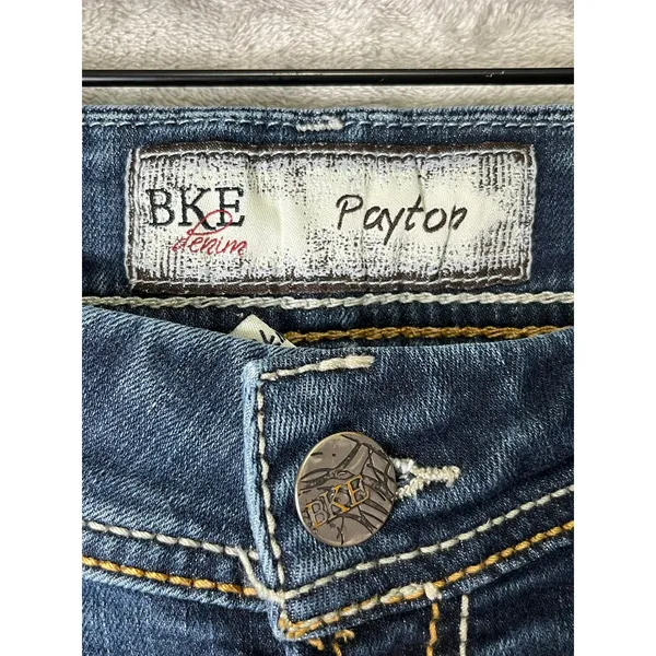BKE Denim 30x33.5 Low Rise Slim Bootcut Jeans Medium Wash Y2K Western - Image 5