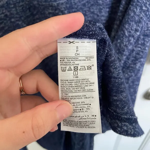 NWOT | Old Navy women’s blue soft‎ knit long sleeve dress — small - Image 5