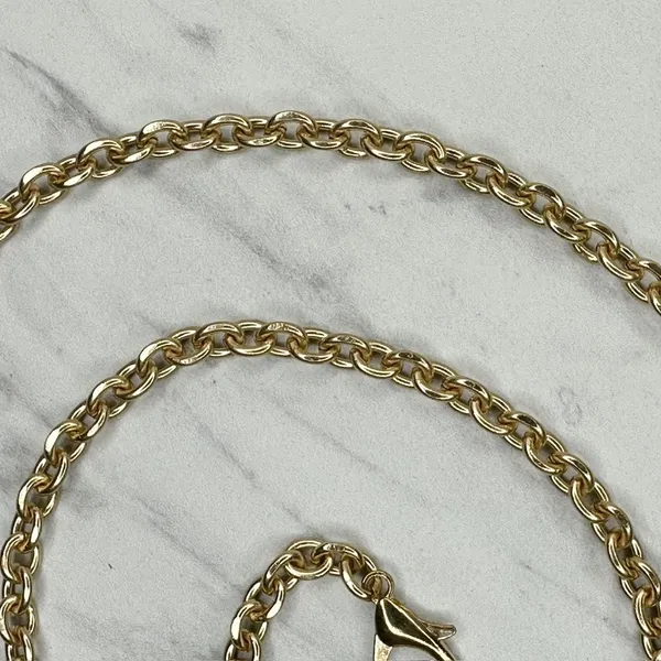 Gold Tone Chain Link Purse Strap Replacement Handbag Shoulder Crossbody ✨ - Image 4